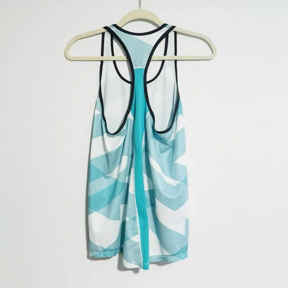 Nike - Teal Printed Dri-Fit Tank